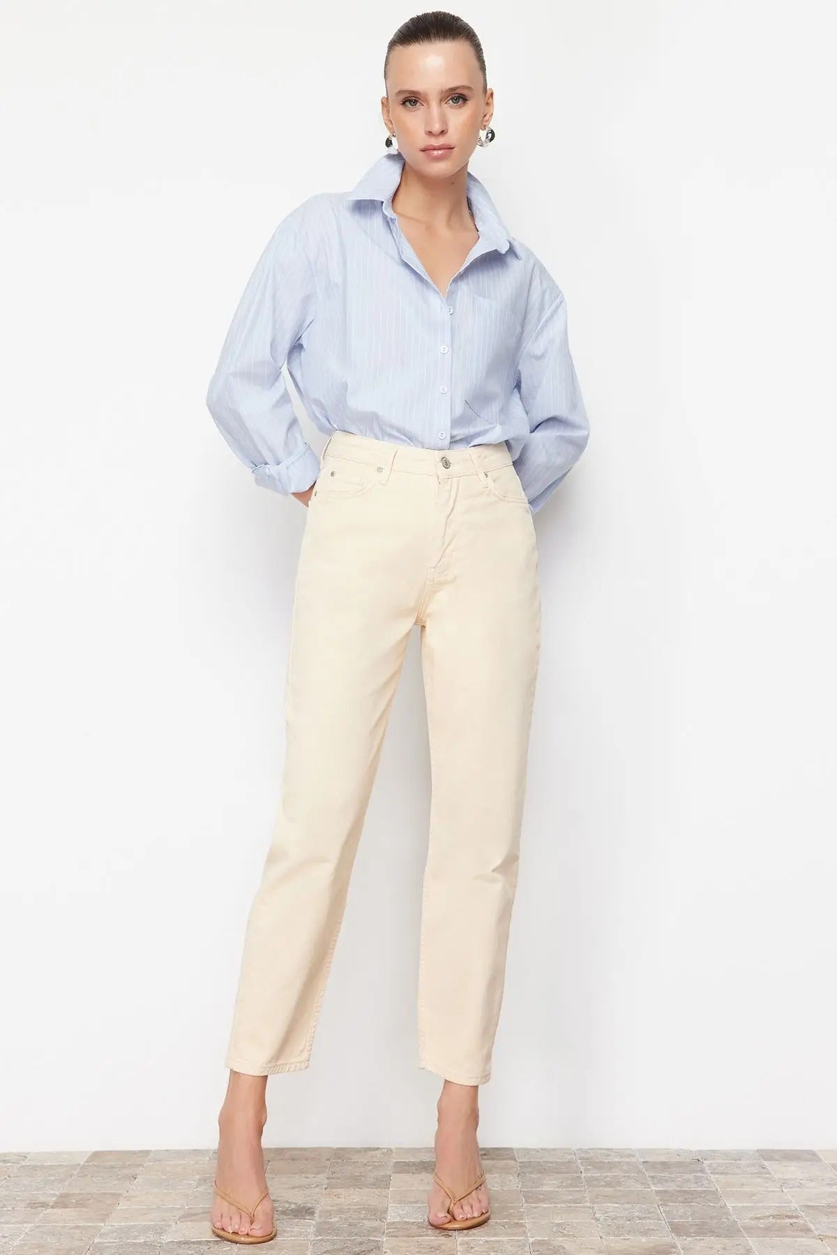 High-Waist Skinny Jeans